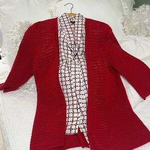 Spring Topper and Blouse Set